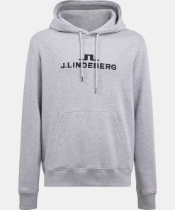 J.Lindeberg Alpha Hoodie Stone Grey Melange