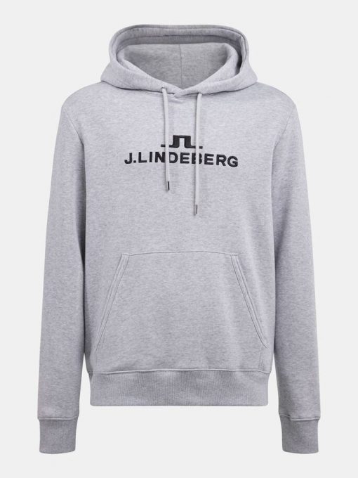 J.Lindeberg Alpha Hoodie Stone Grey Melange
