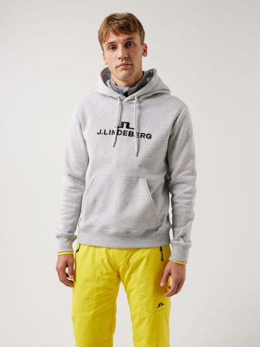 J.Lindeberg Alpha Hoodie Stone Grey Melange