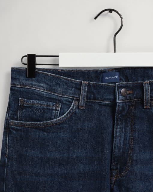 Gant Hayes Slim Fit Jeans Dark Blue Worn In