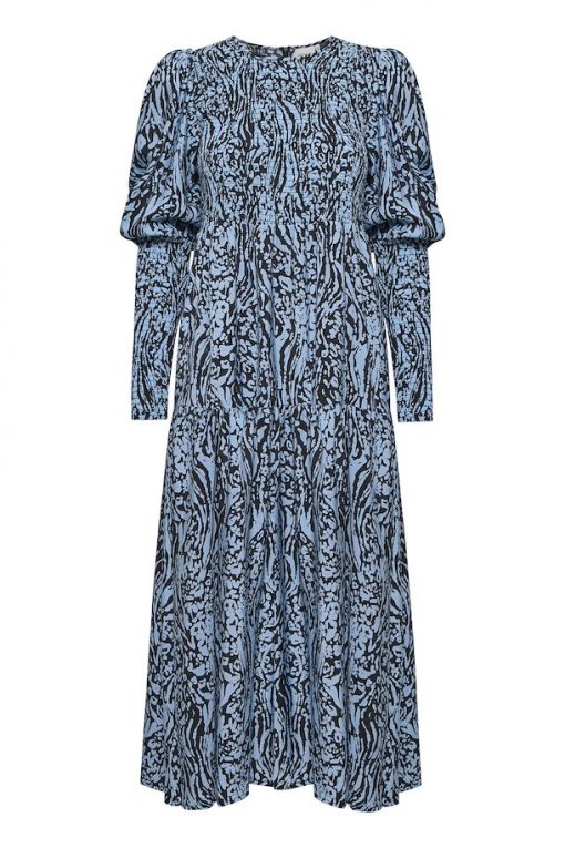 Gestuz Morianagz Long Dress Leo Art Glacier Laker