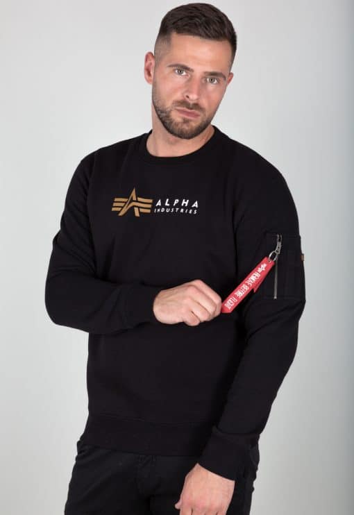 Alpha Industries Alpha Label Sweater Black