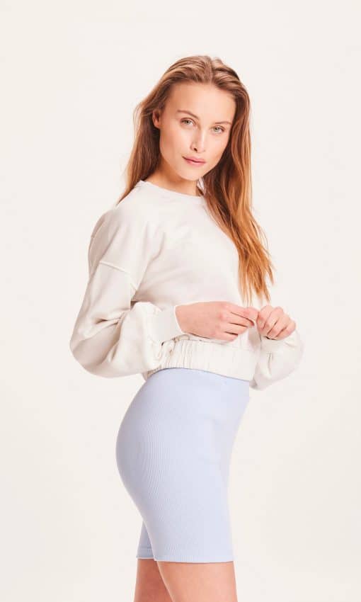 Knowledge Cotton Apparel NUANCE BY NATURE™ Erica Sweatshirt Buttercream