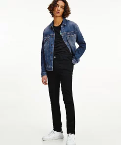Tommy Jeans Simon Skinny Fit Black Jeans New Black Stretch