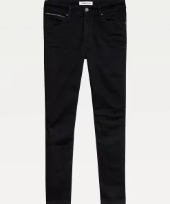 Tommy Jeans Simon Skinny Fit Black Jeans New Black Stretch