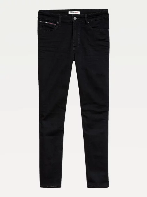 Tommy Jeans Simon Skinny Fit Black Jeans New Black Stretch