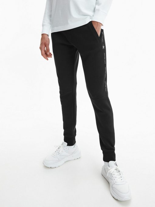 Calvin Klein Slim Repeat Logo Joggers Black