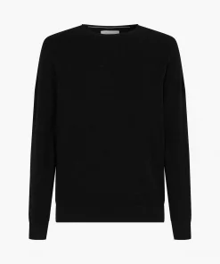 Calvin Klein Monogram Badge Crew Neck Black