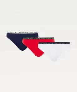 Tommy Hilfiger 3P Bikini White / Desert Sky / Primary Red