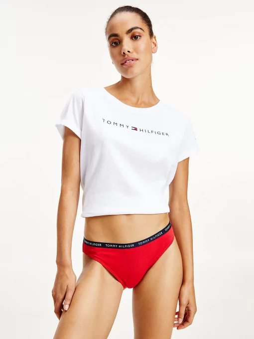 Tommy Hilfiger 3P Bikini White / Desert Sky / Primary Red