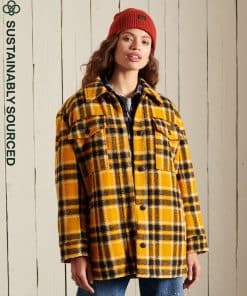 Superdry Overshirt Jacket Yellow Check
