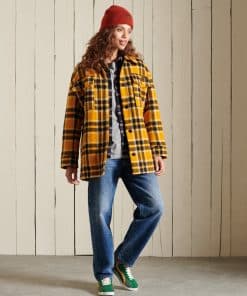 Superdry Overshirt Jacket Yellow Check