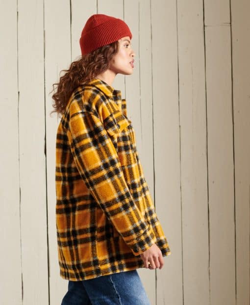 Superdry Overshirt Jacket Yellow Check