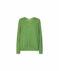 Mos Mosh Thora V-neck Knit Forest Green