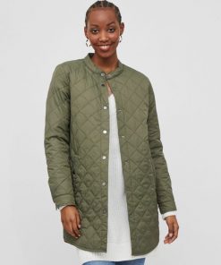 Vila Trish Quilted Jacket Four Leaf Clover