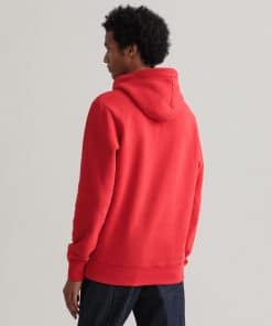 Gant Retro Shield Sweat Hoodie Bright Red