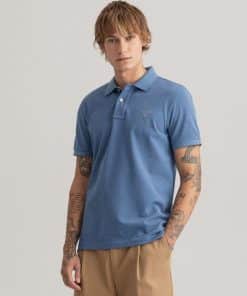 Gant Original Pique Rugger Denim Blue Melange