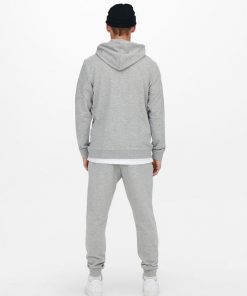 Only & Sons Harward Hood Light Grey Melange