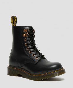 Dr. Martens 1460 Pascal Rosegold Hardware Boots Black Wanama