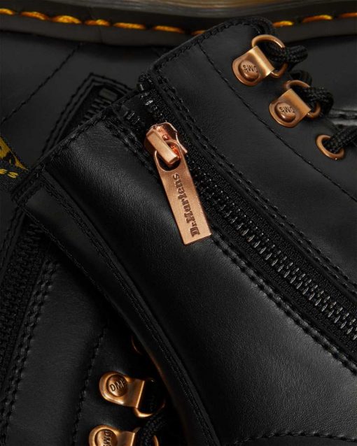 Dr. Martens 1460 Pascal Rosegold Hardware Boots Black Wanama