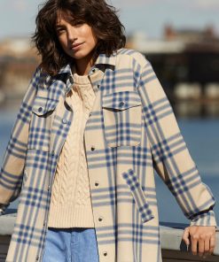 Part Two Kirstens Jacket Dutch Blue Check