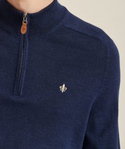 Morris Stockholm Merino John Zip Blue