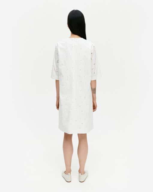 Marimekko Tupani Unikko Dress White