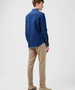 J.Lindeberg Ike Denim Slim Fit Shirt Limoges