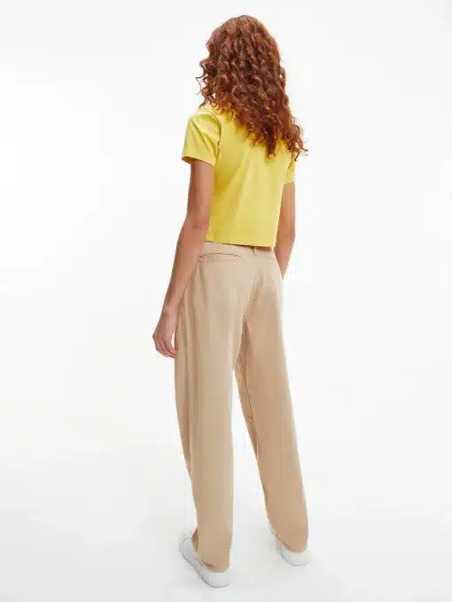 Calvin Klein Monogram Baby Tee Super Yellow