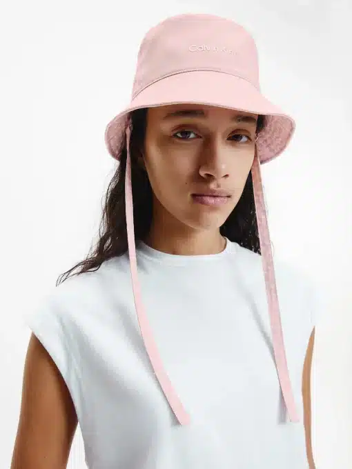Calvin Klein Branding Bucket Hat Spring Rose Mono Mix