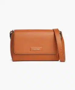 Calvin Klein Dressed Crossbody Bag Cognac