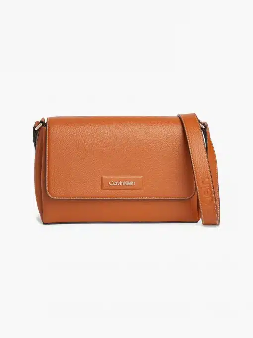 Calvin Klein Dressed Crossbody Bag Cognac