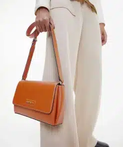 Calvin Klein Dressed Crossbody Bag Cognac