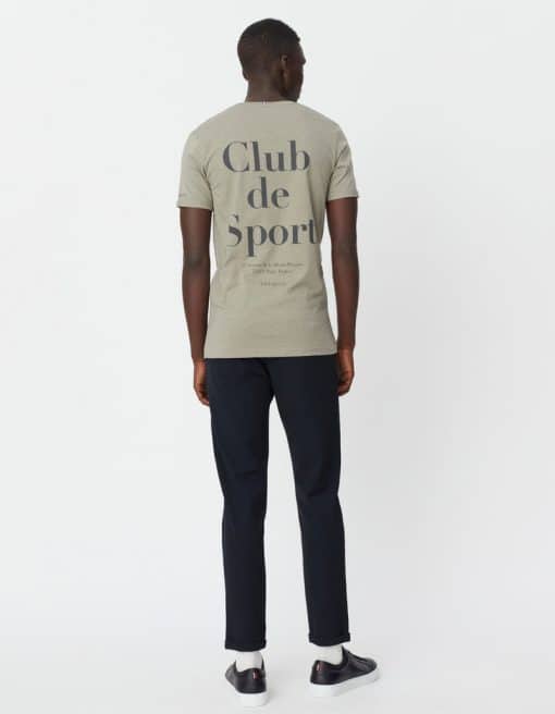 Les Deux Club De Sport T-Shirt Neutral Green Melange/Raven