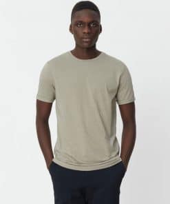 Les Deux Club De Sport T-Shirt Neutral Green Melange/Raven