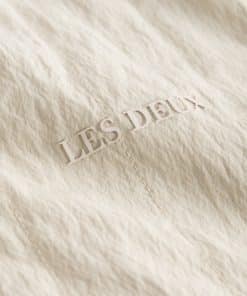 Les Deux Max Crinkle Vest Oyster Gray