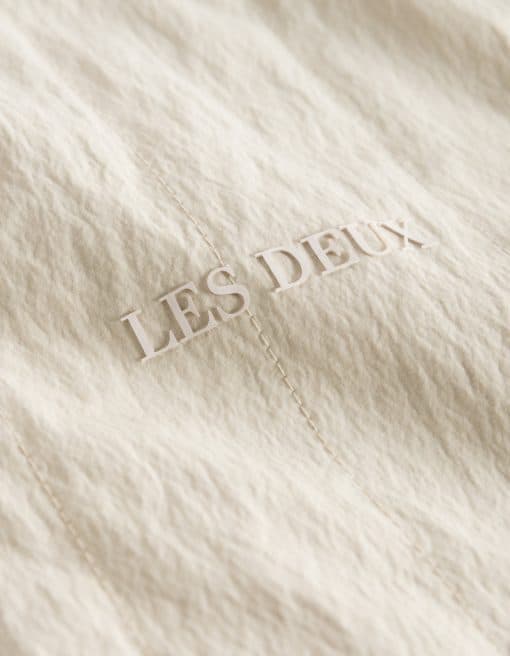 Les Deux Max Crinkle Vest Oyster Gray