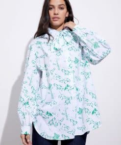 Envii Enbrawley Bow Shirt Aop Foxy Fox