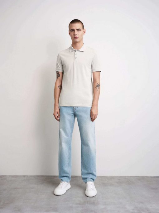 Tiger of Sweden Darios Polo Shirt Smoke