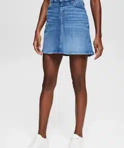 Esprit Denim Skirt Blue Medium Washed