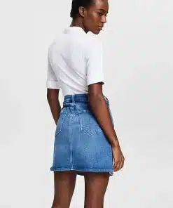 Esprit Denim Skirt Blue Medium Washed