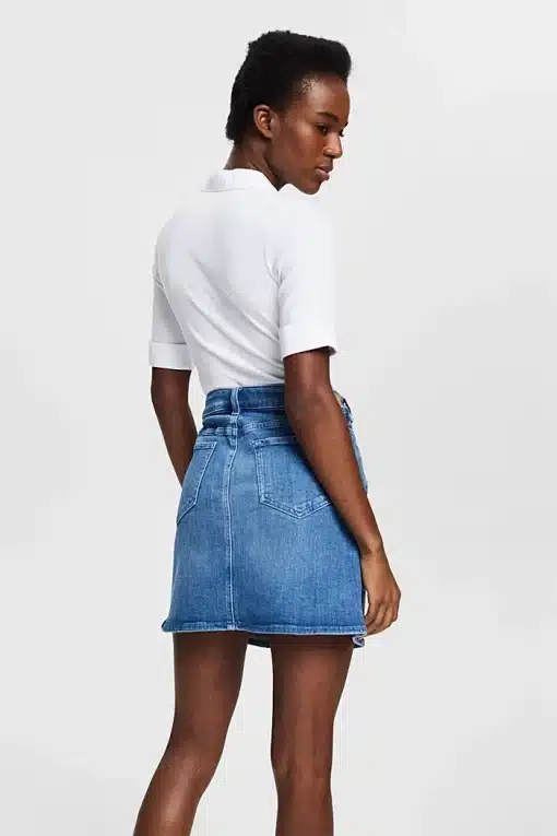 Esprit Denim Skirt Blue Medium Washed