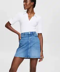 Esprit Denim Skirt Blue Medium Washed