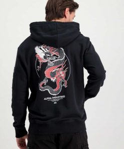 Alpha Industries Heritage Dragon Hoody Black