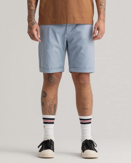 Gant Allister Sunfaded Shorts Silver Lake Blue