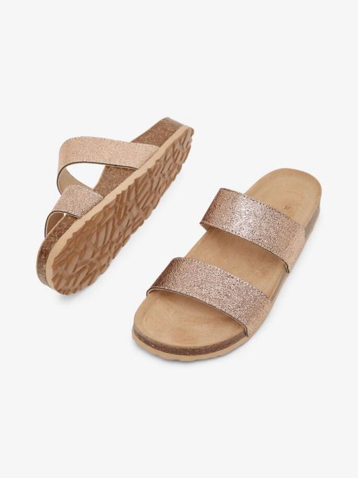 Bianco Biabetricia Twin Strap Sandal Rose Gold