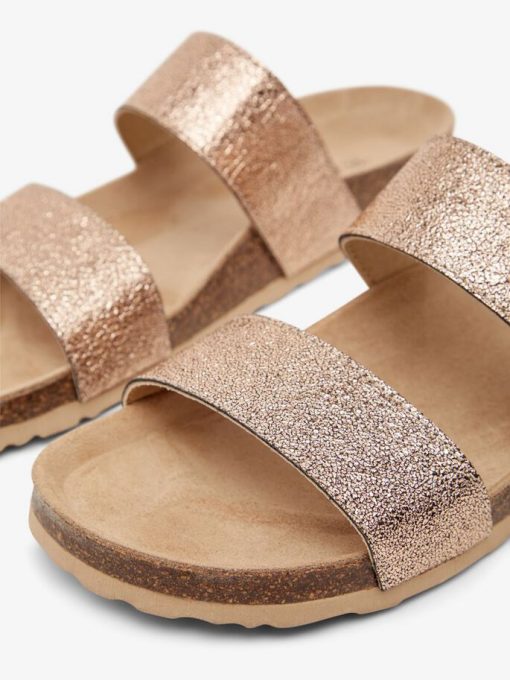Bianco Biabetricia Twin Strap Sandal Rose Gold
