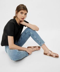 Bianco Biabetricia Twin Strap Sandal Rose Gold