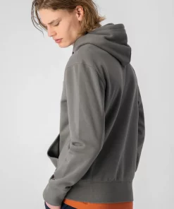 Champion Script Logo Hoodie Dark Grey