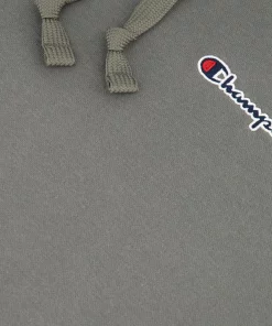 Champion Script Logo Hoodie Dark Grey